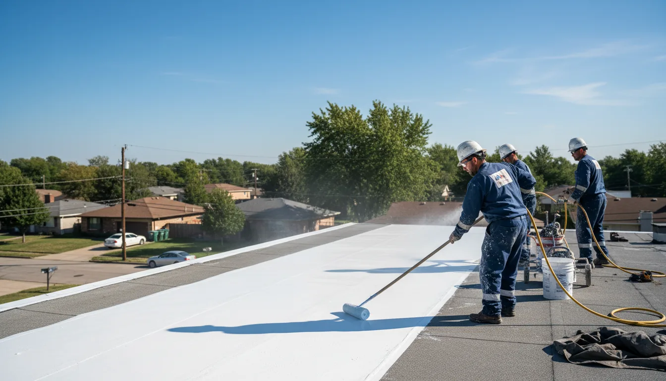 Commercial roof coating in Hamilton, TX near me